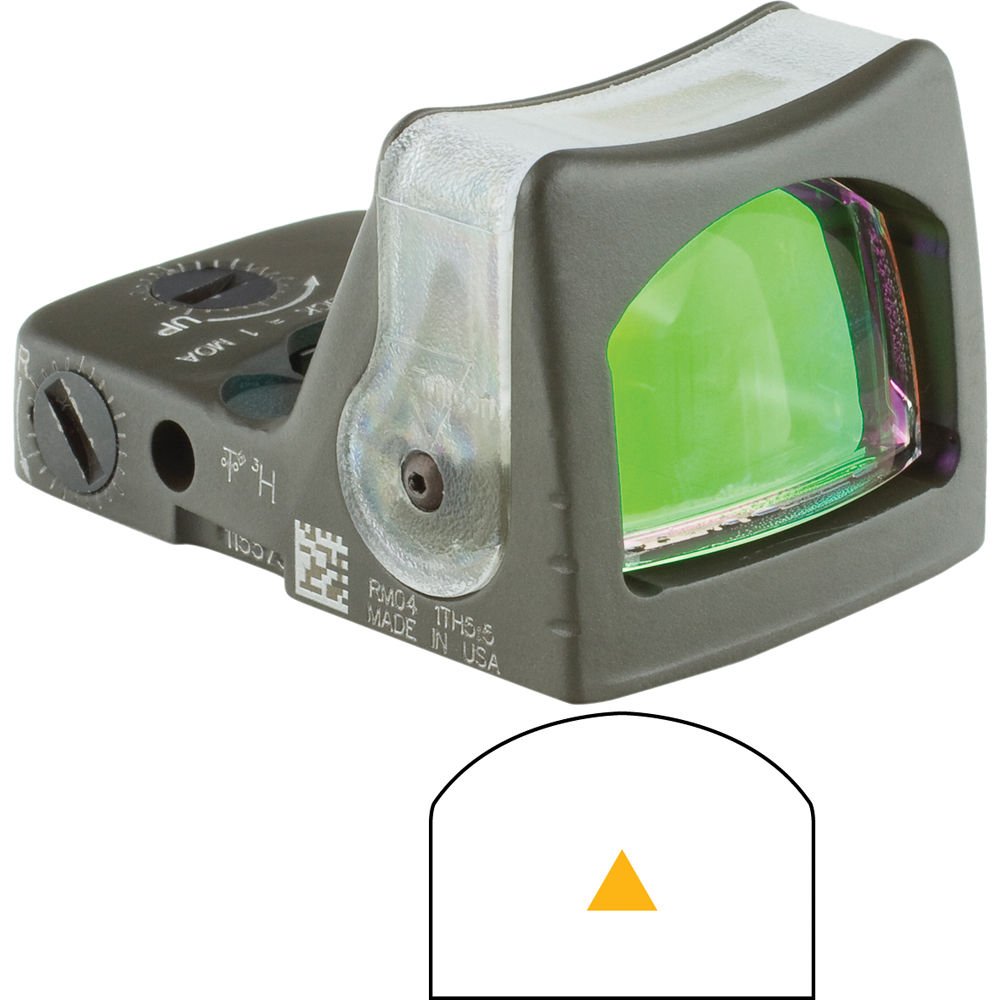 Trijicon RM08A Miniature Reflex Sight 12.9 MOA Amber Triangle Sight